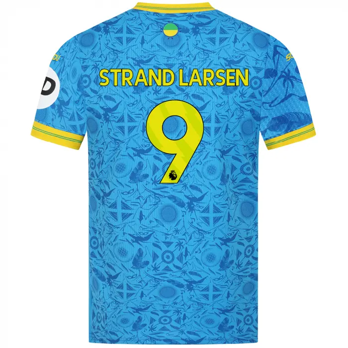 Wolverhampton Wanderers Fan Shop | 2025-26 Wolves Pro Third Shirt – Adult STRAND LARSEN 9 Collection Official Wolves Fan Gear